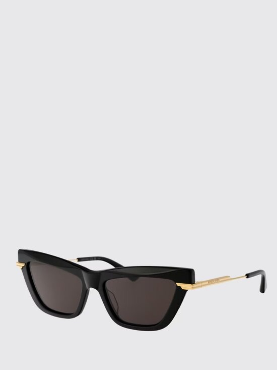NWT BOTTEGA VENETA SUNGLASSES WOMEN BLACK/GOLD EYEWEAR